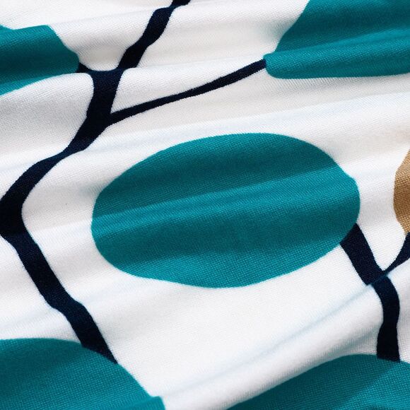 Spandex Stretch Dining Chair Cover Foliage Print Washable Dining Chair Protector - Picture 6 of 6